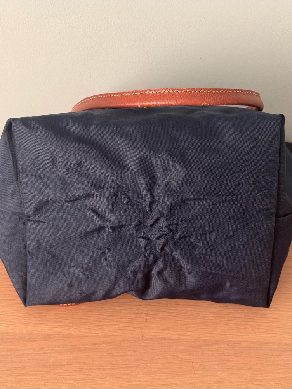 Authentic Longchamp Le Pliage Tote Bag Medium Navy Blue - Flaws - Read - Picture 9 of 11